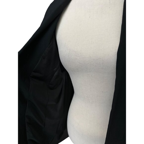 Torrid Black Open Front Blazer Jacket Lined Stretch Fit Rayon Blend Size 2X - Picture 2 of 6